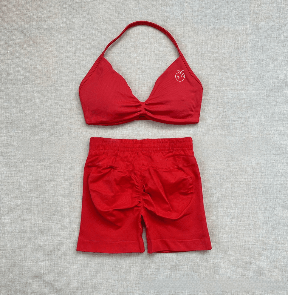 Set Short Halter Lafaurie Rojo
