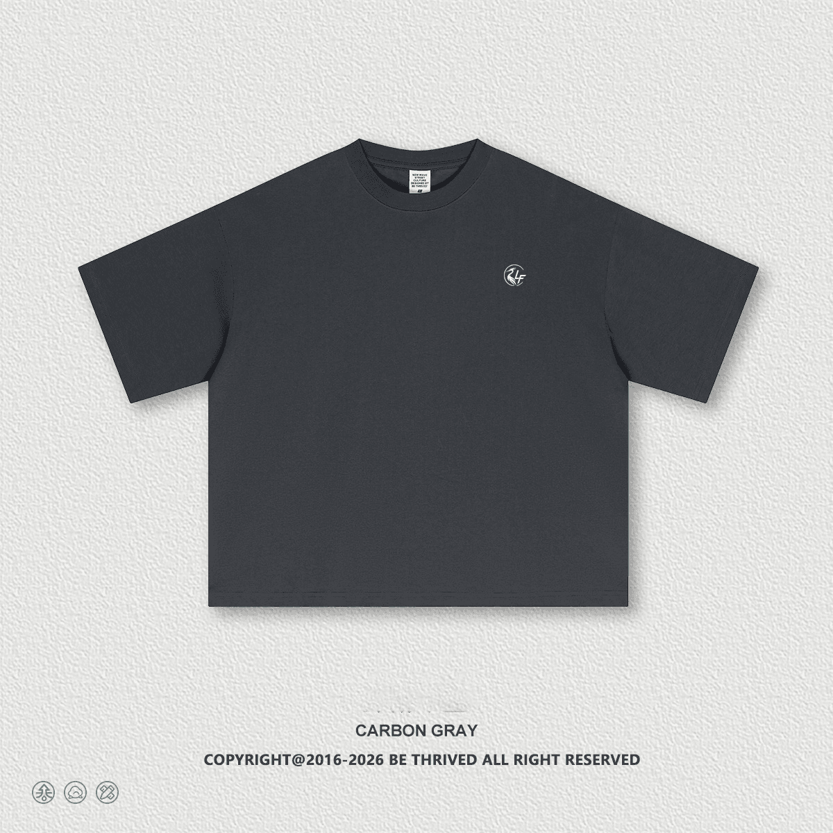 T-Shirt Cropped LAF Gris Oscuro